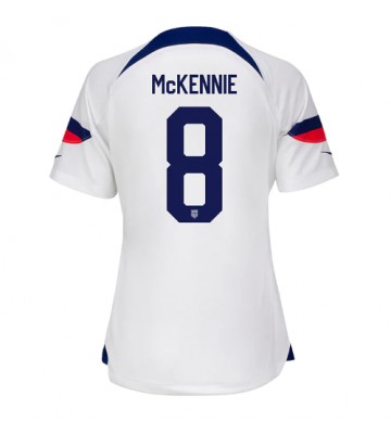 Forenede Stater Weston McKennie #8 Hjemmebanetrøje Dame VM 2022 Kort ærmer